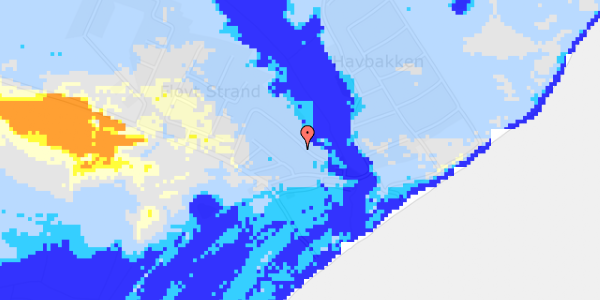 Ekstrem regn på Flovt Strand 28