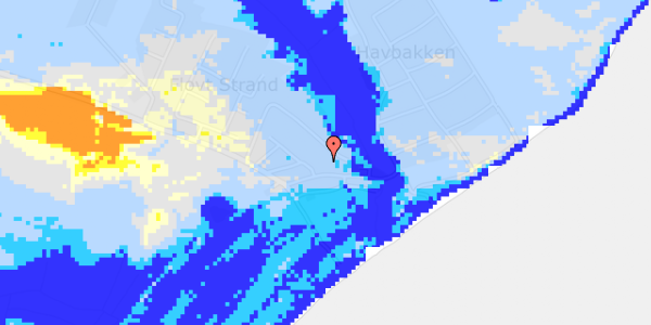 Ekstrem regn på Flovt Strand 30