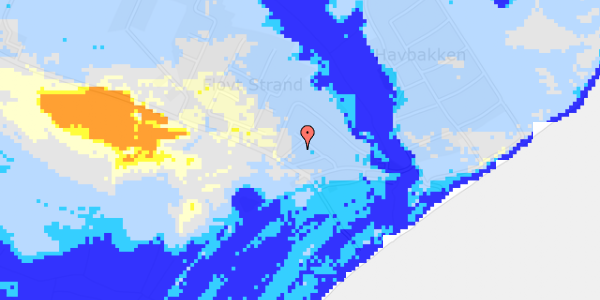 Ekstrem regn på Flovt Strand 40