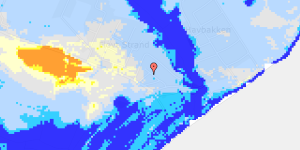 Ekstrem regn på Flovt Strand 42