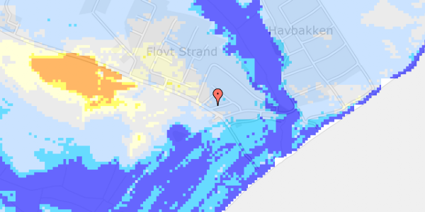 Ekstrem regn på Flovt Strand 43