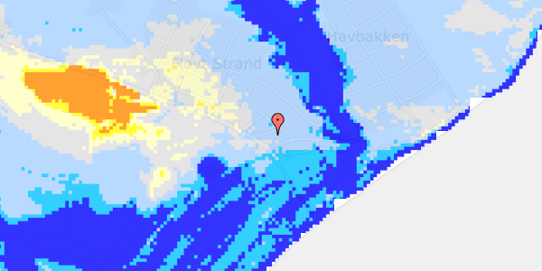 Ekstrem regn på Flovt Strand 46