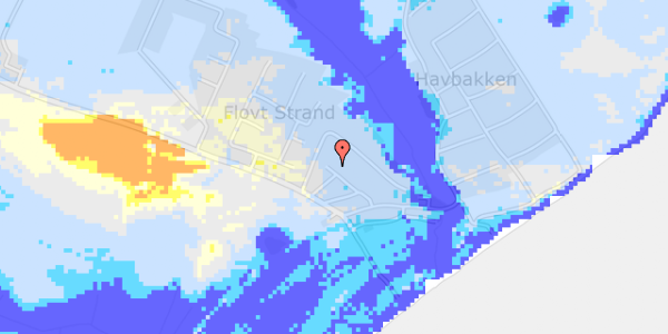 Ekstrem regn på Flovt Strand 69