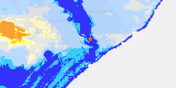 Ekstrem regn på Flovt Strand 93