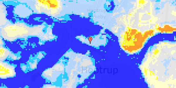 Ekstrem regn på Hoptrup Hovedgade 22