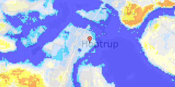 Ekstrem regn på Hoptrup Hovedgade 27