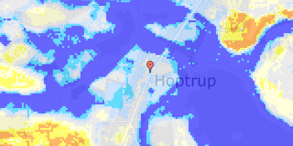 Ekstrem regn på Hoptrup Hovedgade 30, st. 