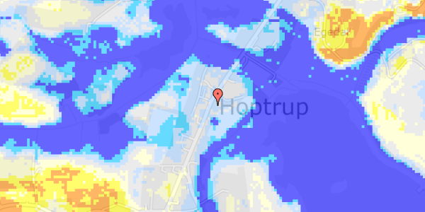 Ekstrem regn på Hoptrup Hovedgade 31