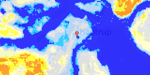 Ekstrem regn på Hoptrup Hovedgade 35