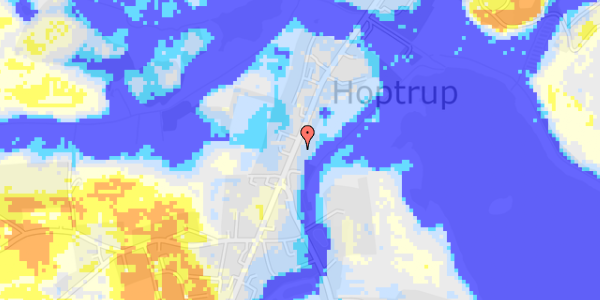 Ekstrem regn på Hoptrup Hovedgade 41