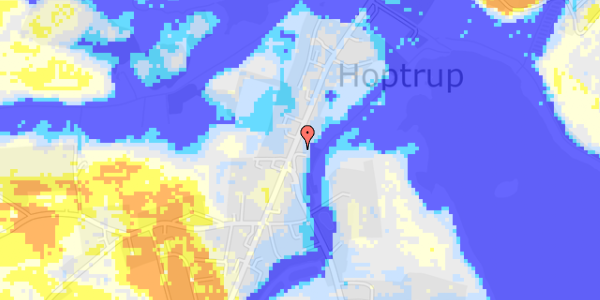 Ekstrem regn på Hoptrup Hovedgade 47