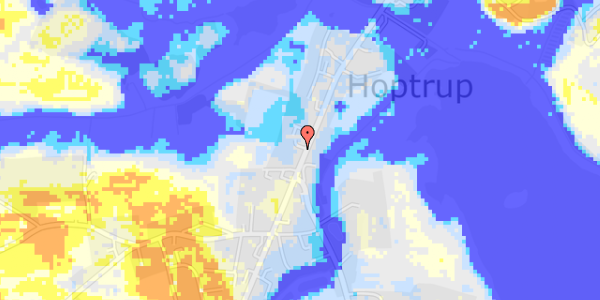 Ekstrem regn på Hoptrup Hovedgade 48