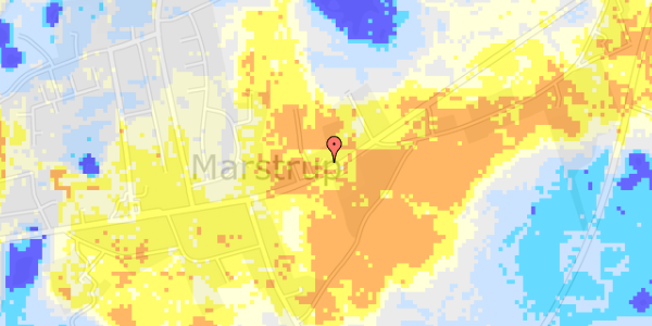 Ekstrem regn på Marstrup Bygade 102B