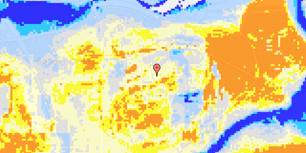 Ekstrem regn på Olaf Ryes Vej 13, 2. 