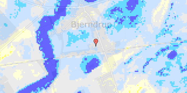 Ekstrem regn på Bjerndrup Bygade 22