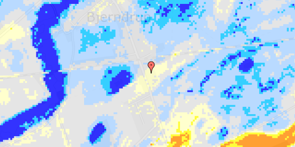 Ekstrem regn på Bjerndrup Bygade 29