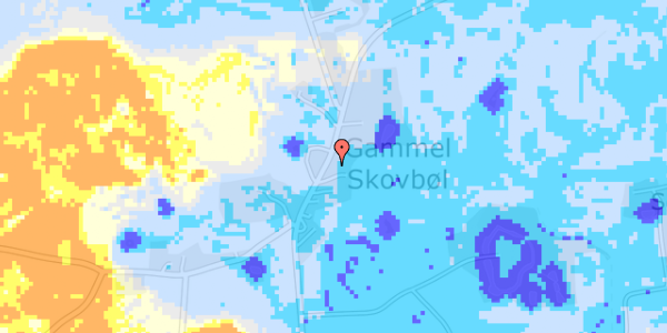 Ekstrem regn på Gl Skovbølvej 24