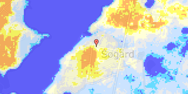 Ekstrem regn på Søgård Ringvej 9