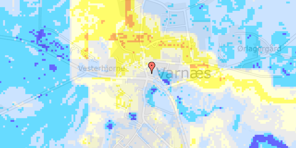 Ekstrem regn på Varnæsvigvej 2, 1. th