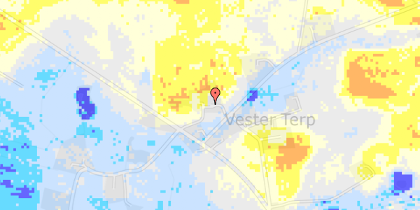 Ekstrem regn på Vester Terpvej 18A