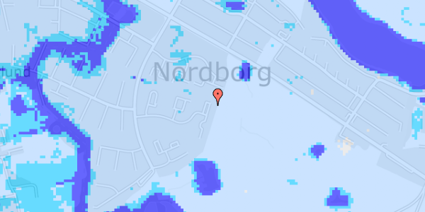 Ekstrem regn på Maihaven 30