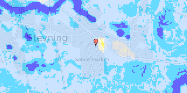 Ekstrem regn på Søndermarken 18