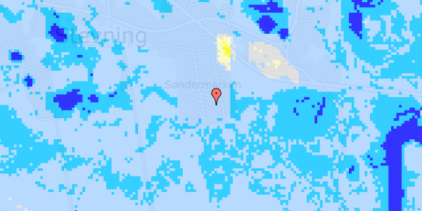 Ekstrem regn på Vestermarken 23