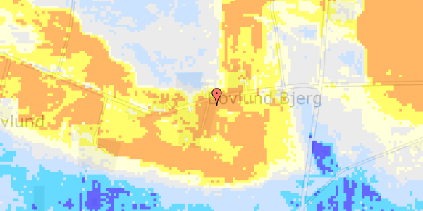 Ekstrem regn på Bovlund Bjergvej 22