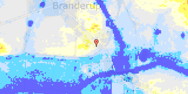 Ekstrem regn på Branderup Bygade 40