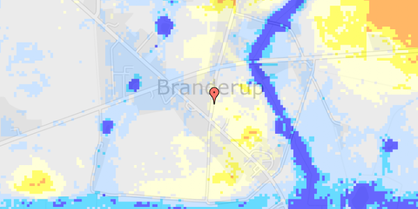 Ekstrem regn på Sandbjergvej 1C