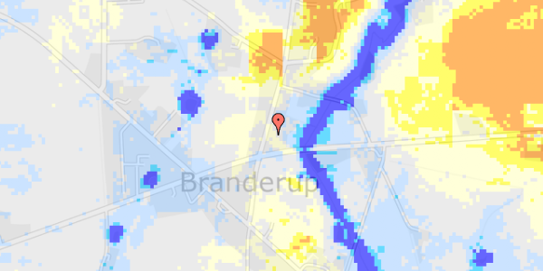 Ekstrem regn på Sandbjergvej 4