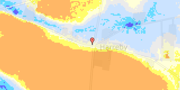 Ekstrem regn på Harrebyvej 11