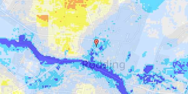 Ekstrem regn på Kongevej 10B