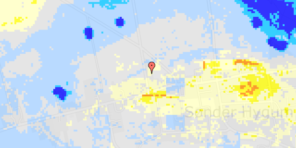 Ekstrem regn på Ollingvej 8