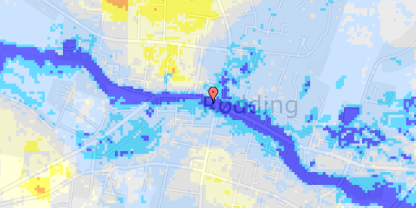 Ekstrem regn på Rødding Torvet 3, 1. 