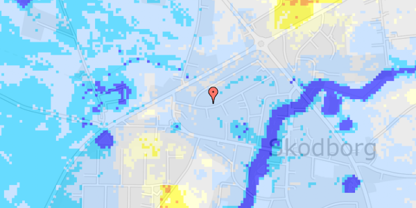 Ekstrem regn på Skodborg Engvej 18