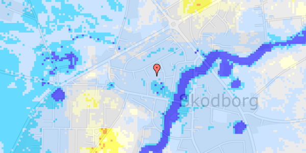 Ekstrem regn på Skodborg Engvej 19A