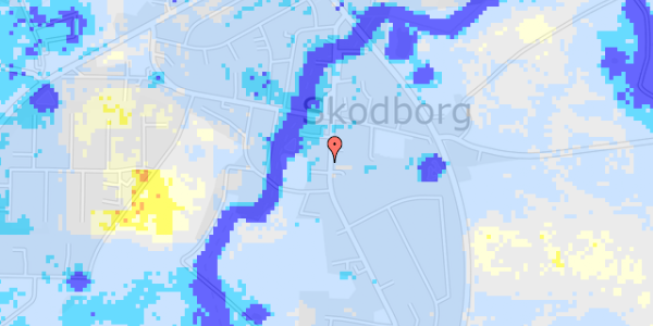 Ekstrem regn på Skodborg Søndergade 10, 1. th