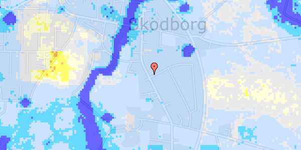 Ekstrem regn på Skodborg Søndergade 13