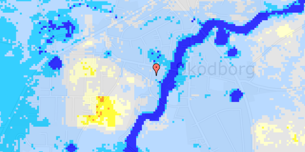 Ekstrem regn på Skodborg Tværvej 1