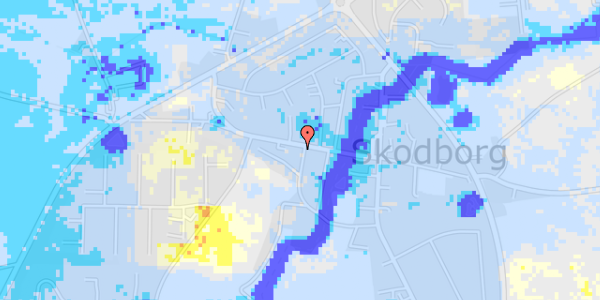 Ekstrem regn på Skodborg Tværvej 2