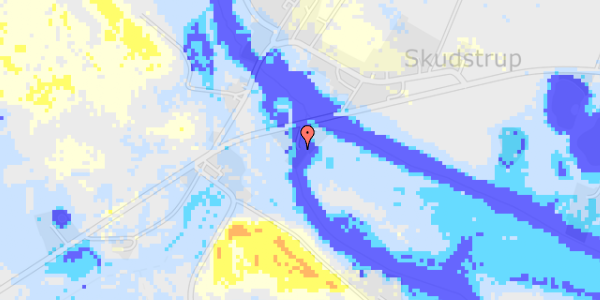 Ekstrem regn på Skodborg Vamdrupvej 12