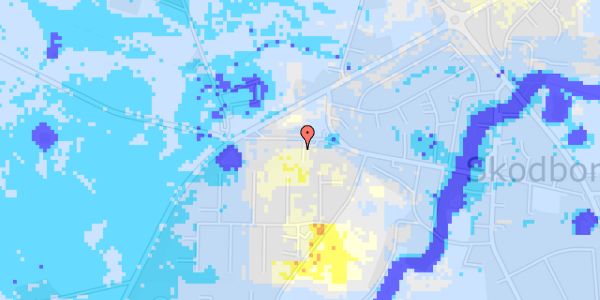 Ekstrem regn på Skodborg Vestergade 33