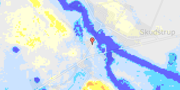 Ekstrem regn på Skudstrup Bygade 3