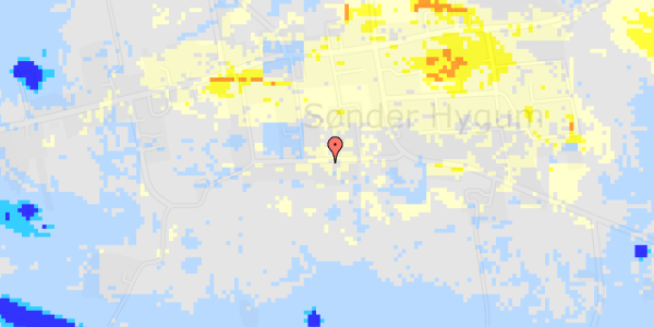 Ekstrem regn på Sdr Hygum Søndervang 11