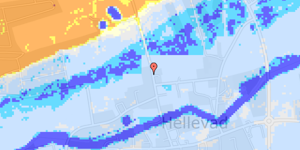 Ekstrem regn på Brystrupvej 25