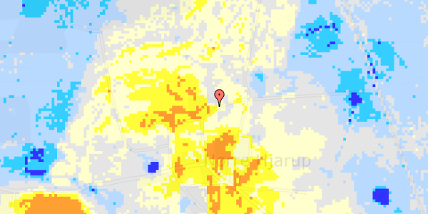 Ekstrem regn på Nr Hjarup Bygade 4