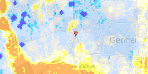 Ekstrem regn på Vestertoft 44