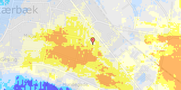 Ekstrem regn på Bøgevej 12