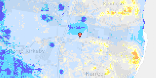 Ekstrem regn på Elmegårdsvej 3